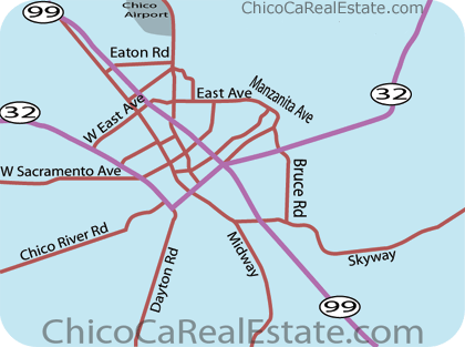 Chico Ca Real Estate Map